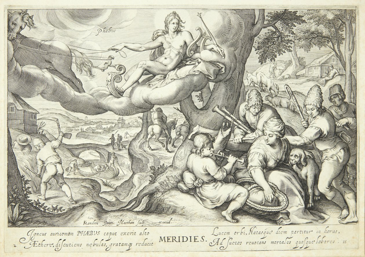 Middag, Phoebus tid av Jacob Matham