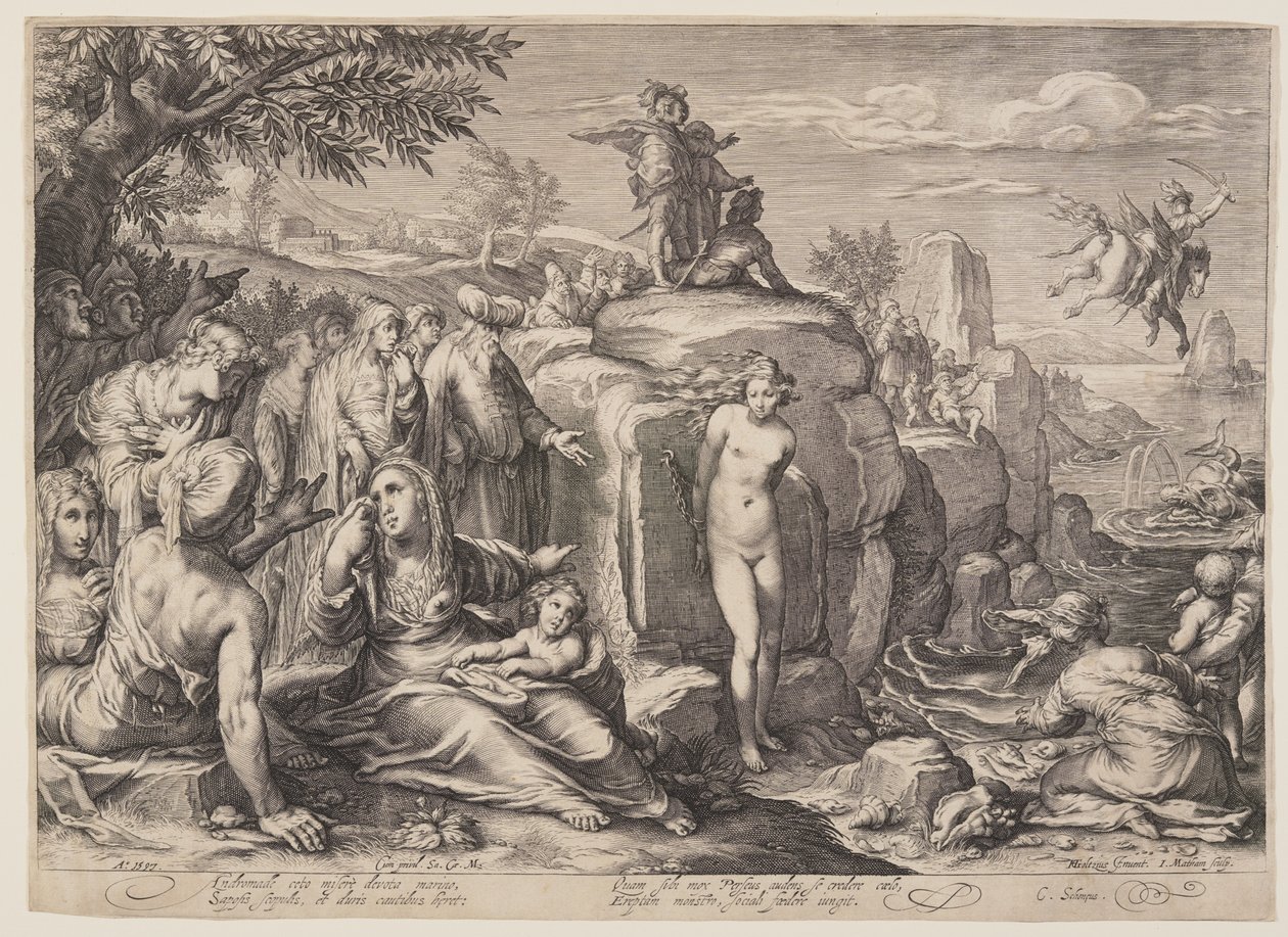 Perseus och Andromeda av Jacob Matham