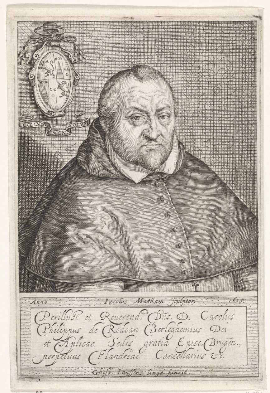 Porträtt One Karel Phillips de Rodon av Jacob Matham