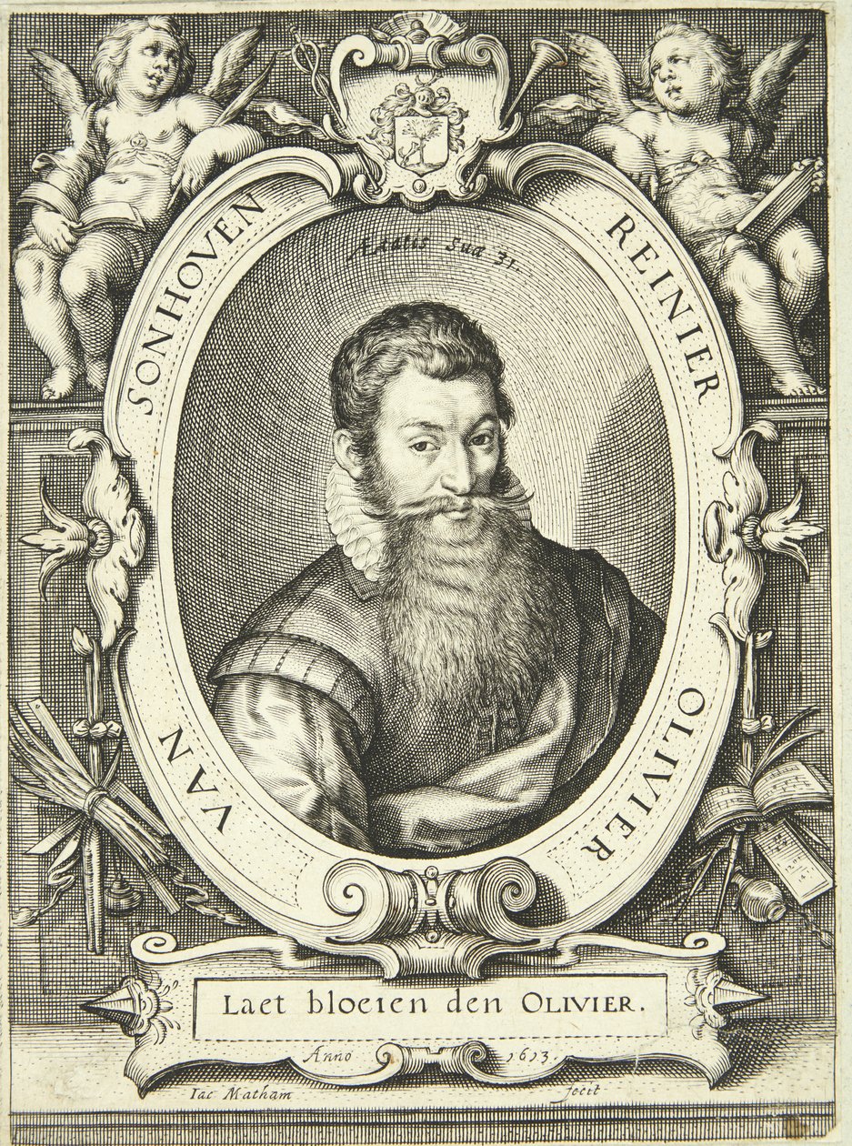 Porträtt av Reinier Olivier van Sonhoven av Jacob Matham