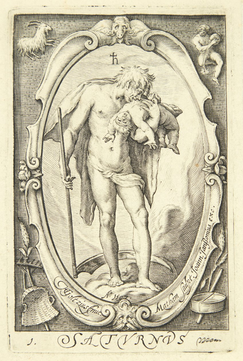 Saturnus av Jacob Matham