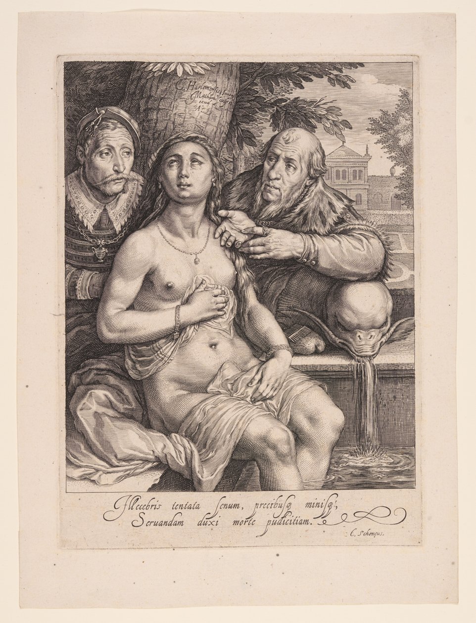 Susanna och de äldre av Jacob Matham