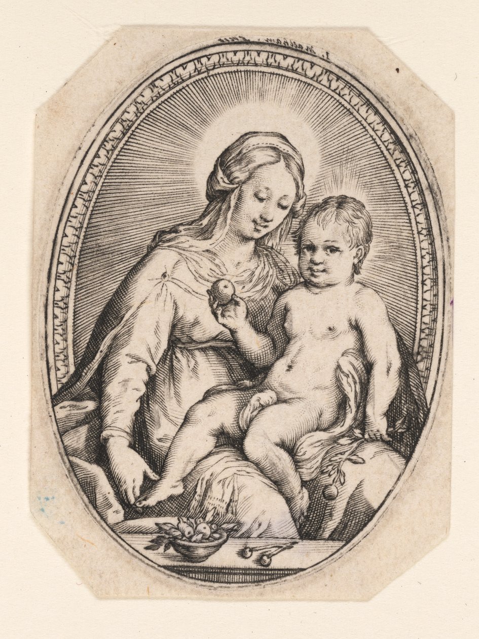 Jungfru Maria med barnet av Jacob Matham