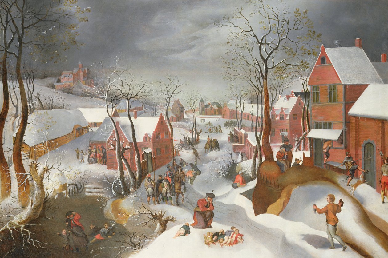 The Massacre of the Innocents (olja på panel) av Jacob & Mostaert Gillis (1534 98) Grimmer