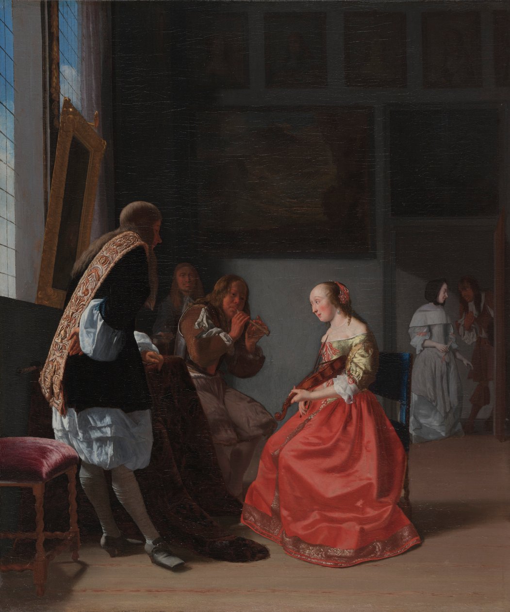 A Musical Company, c. 1668. av Jacob Lucasz Ochtervelt
