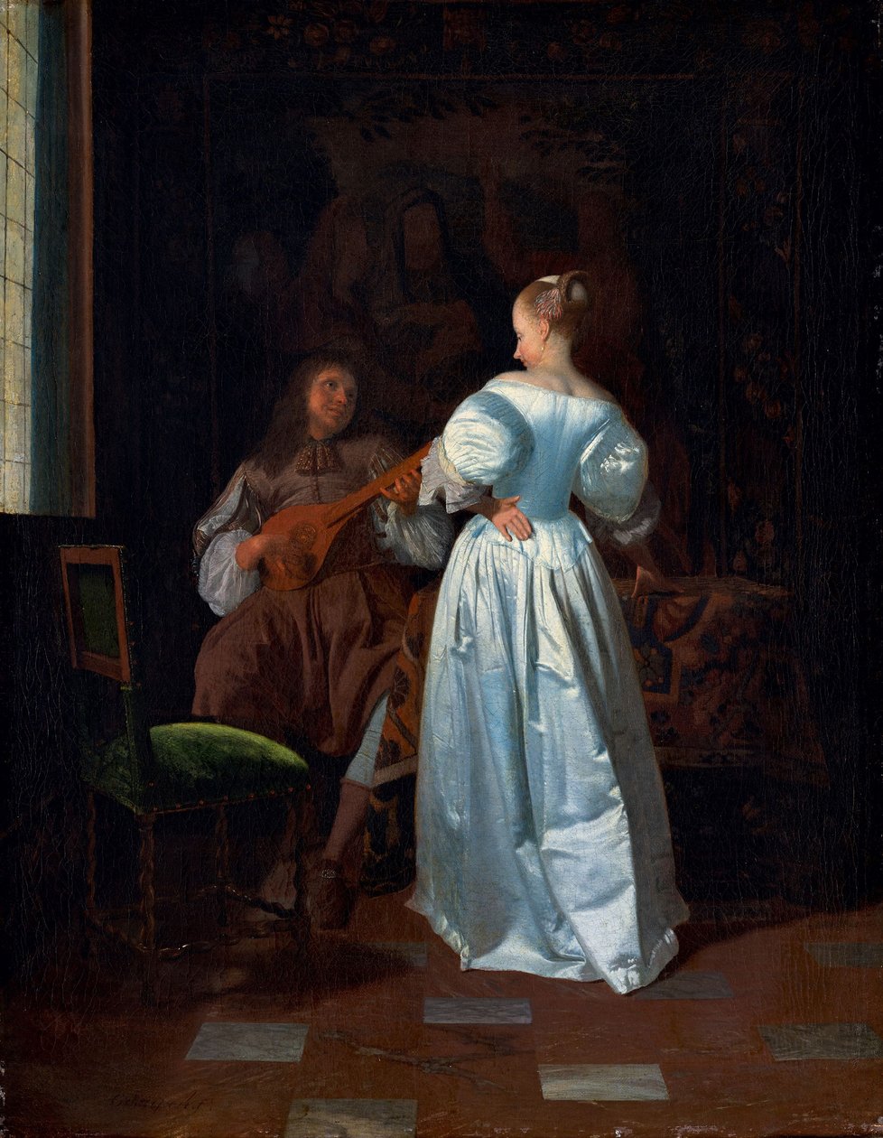 Serenaden, ca 1669 (olja på duk) av Jacob Ochtervelt