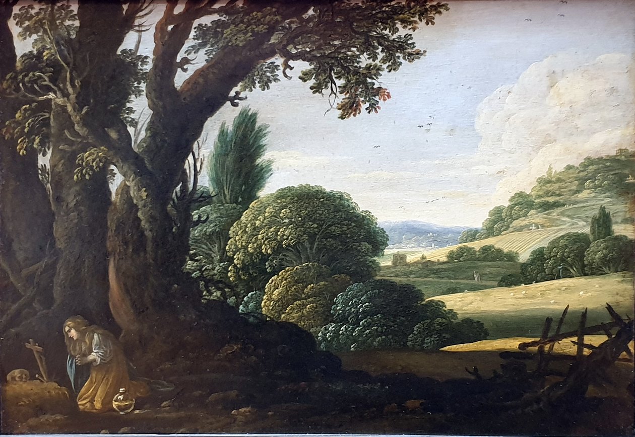 Landskap med den botfärdiga Magdalena; Kat.nr. 1973 av Jacob Symonsz Pynas or Pinas