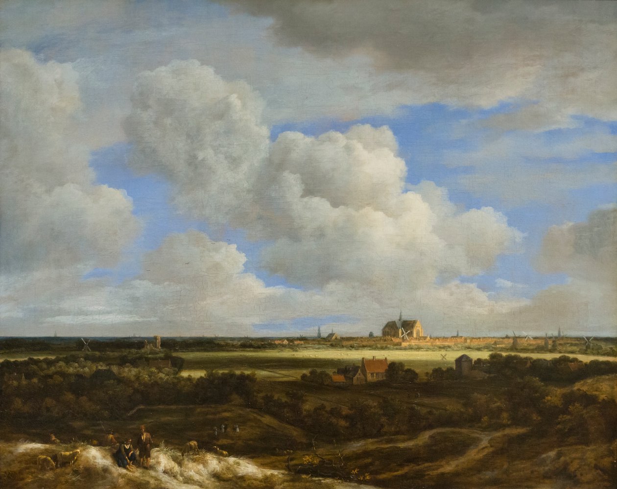 En panoramavy över Haarlem, ca 1669 (olja på duk) av Jacob Salomonsz. Ruysdael