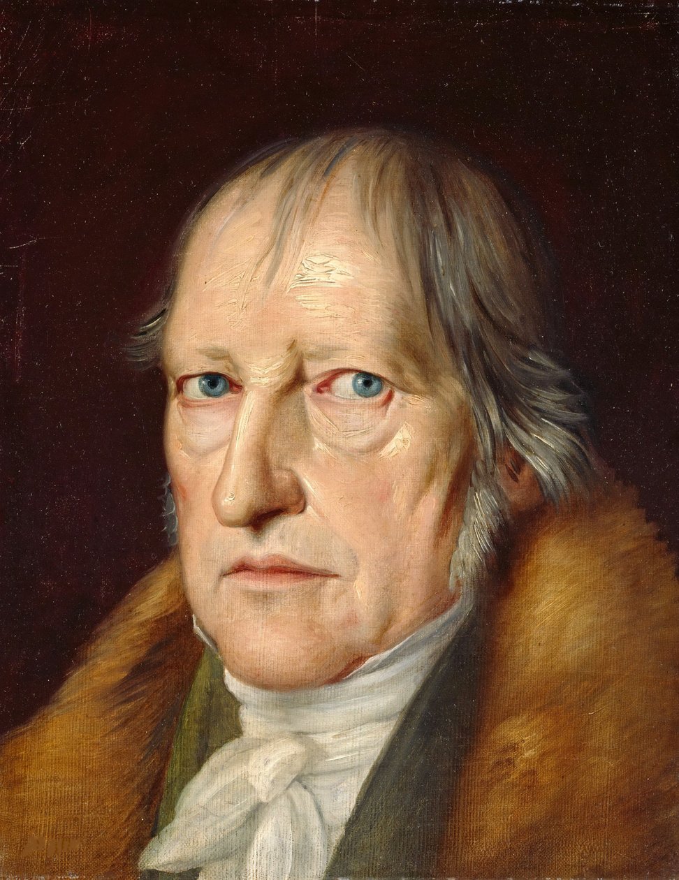 Porträtt av Georg Wilhelm Friedrich Hegel (1770-1831), av Schlesinger, Jakob (1792-1855). Olja på duk av Jacob Schlesinger
