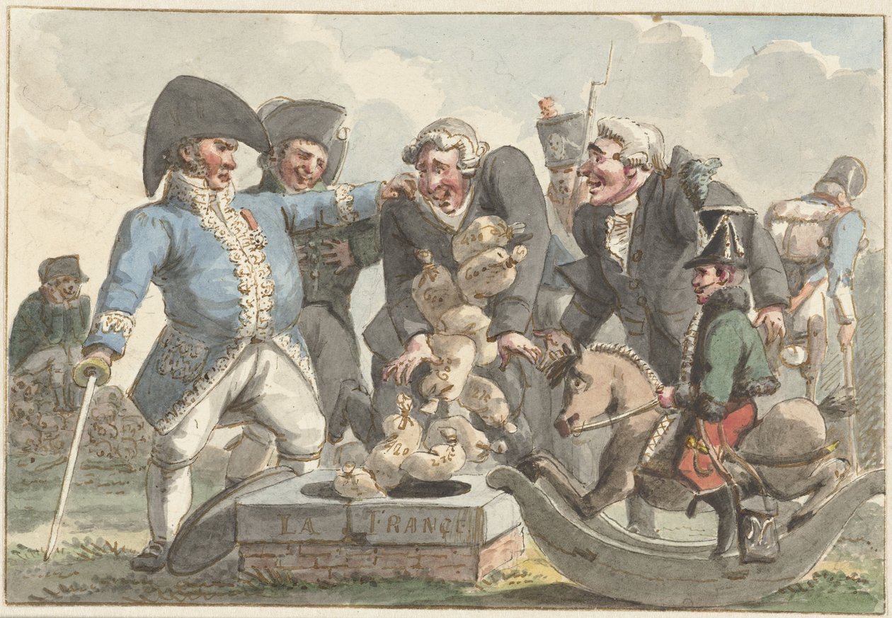 Tecknad film om Tiercing 1810 av Jacob Smies
