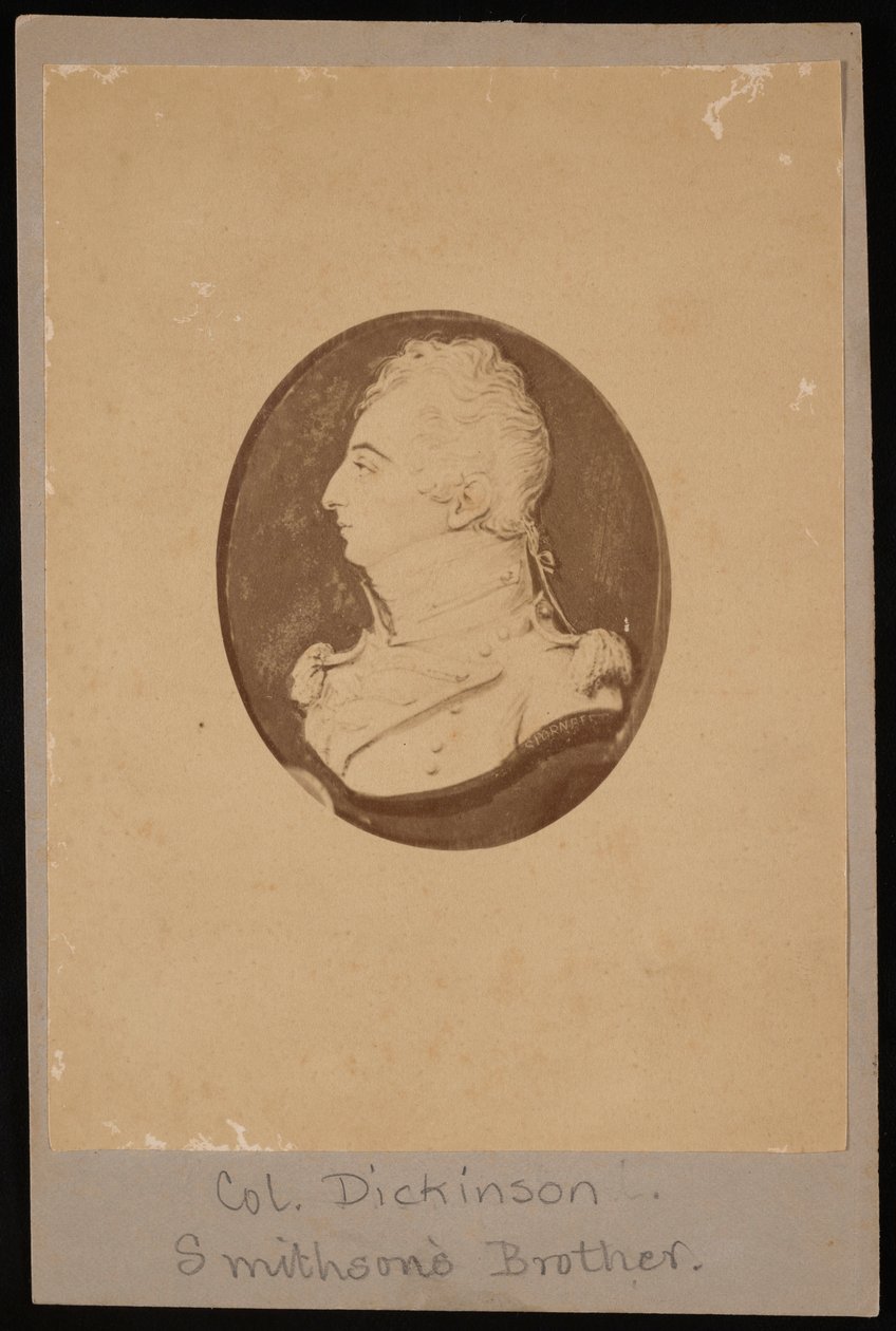 Porträtt av Henry Louis Dickinson 1771-1820, 1805 fotograferat 1880-talet. av Jacob Spornberg