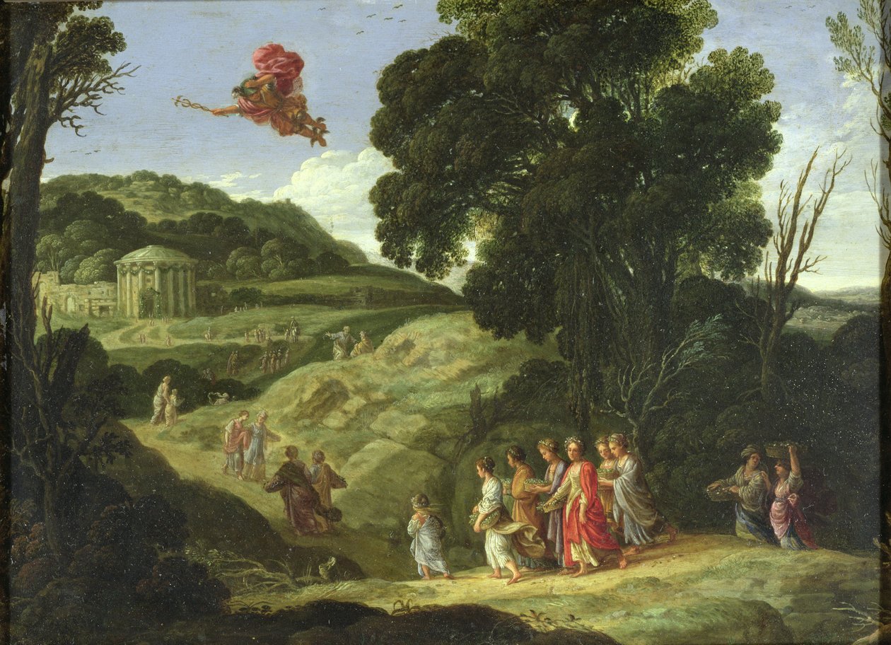 Merkurius och Herse, c.1605-08 av Jacob Symonsz Pynas or Pinas