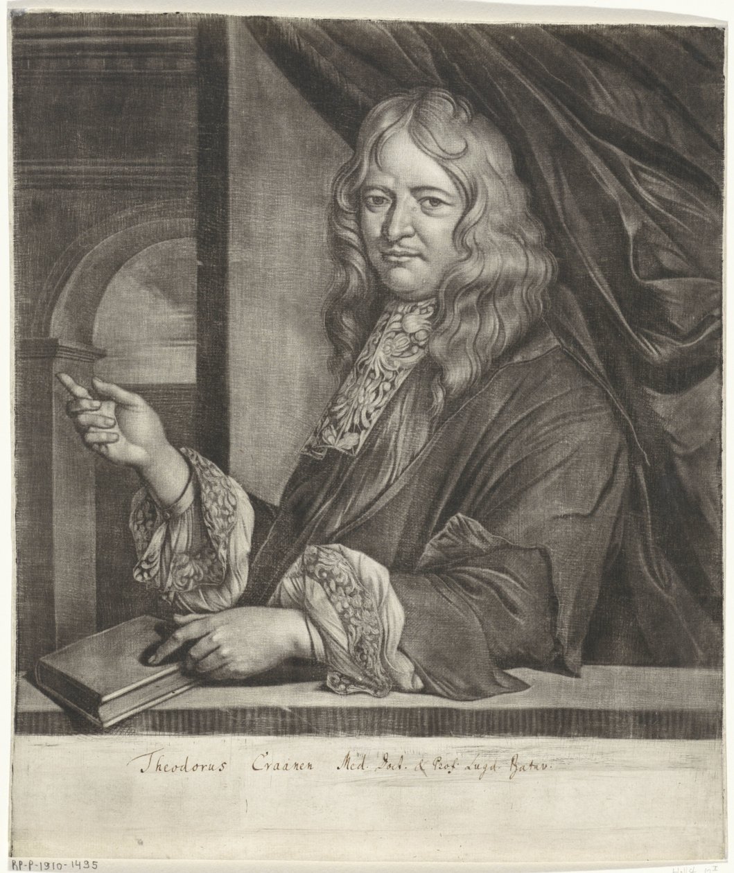Porträtt av Theodorus Craanen av Jacob Toorenvliet