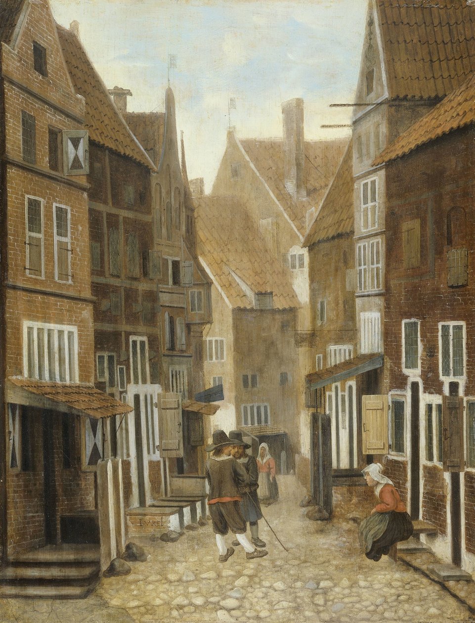 Utsikt över en stad av Jacob Vrel