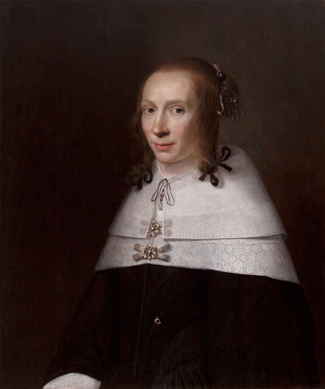 Porträtt av en ung kvinna, 1654 av Jacob Willemsz Delff