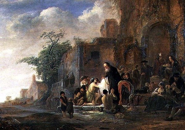 131-0635452 Barmhärtighetens verk av Jacob Willemsz de Wet or Wett