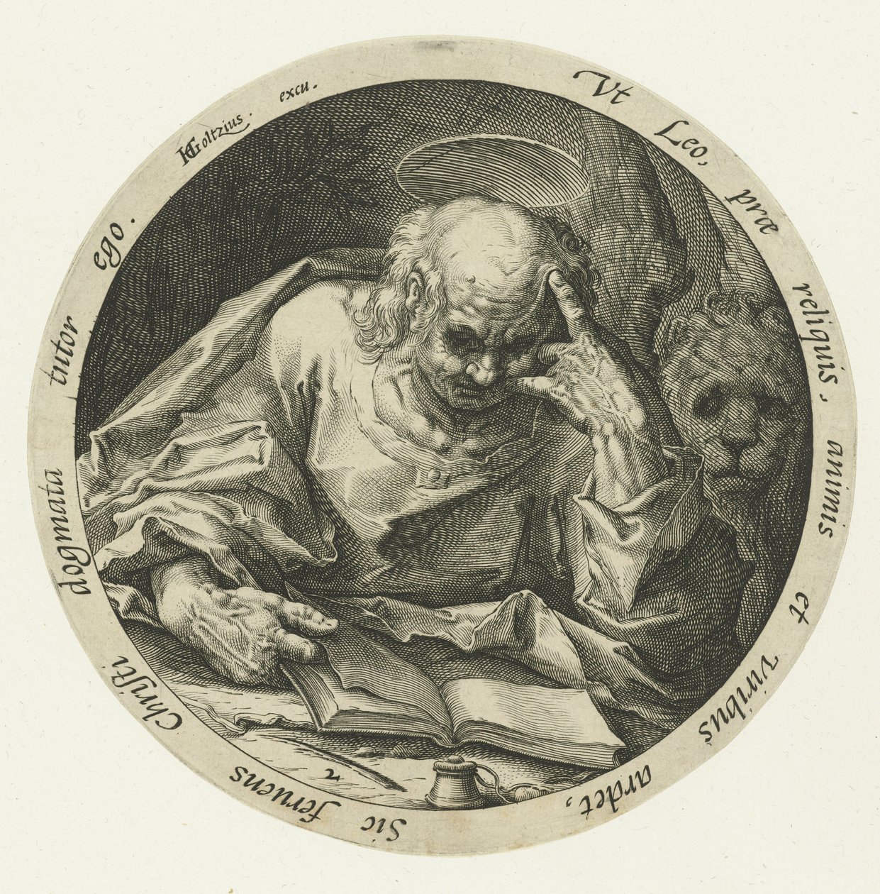 Evangelisten Mark De fyra evangelisterna (serietitel) av Jacob de Gheyn (II) (attributed to)