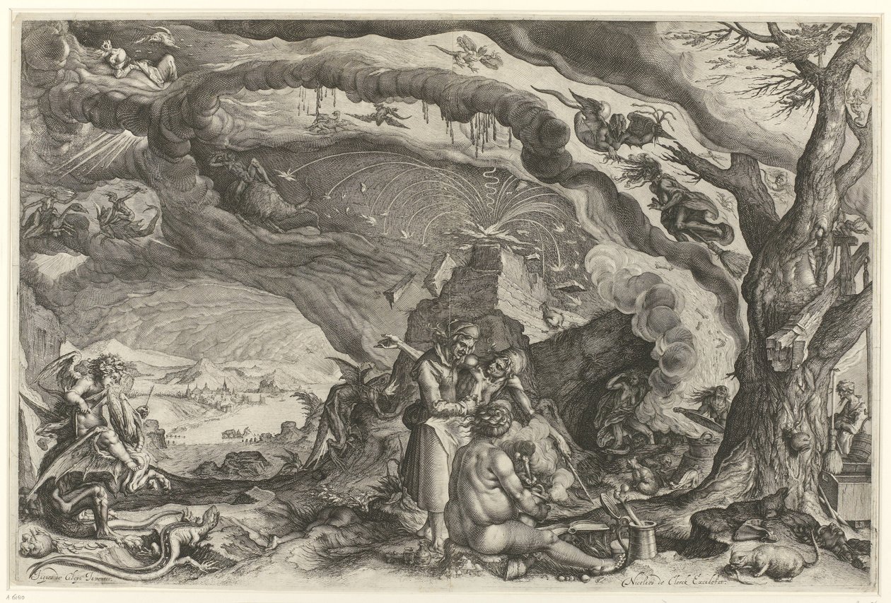 Häxans sabbat av Jacob de Gheyn (II) (attributed to workshop of)