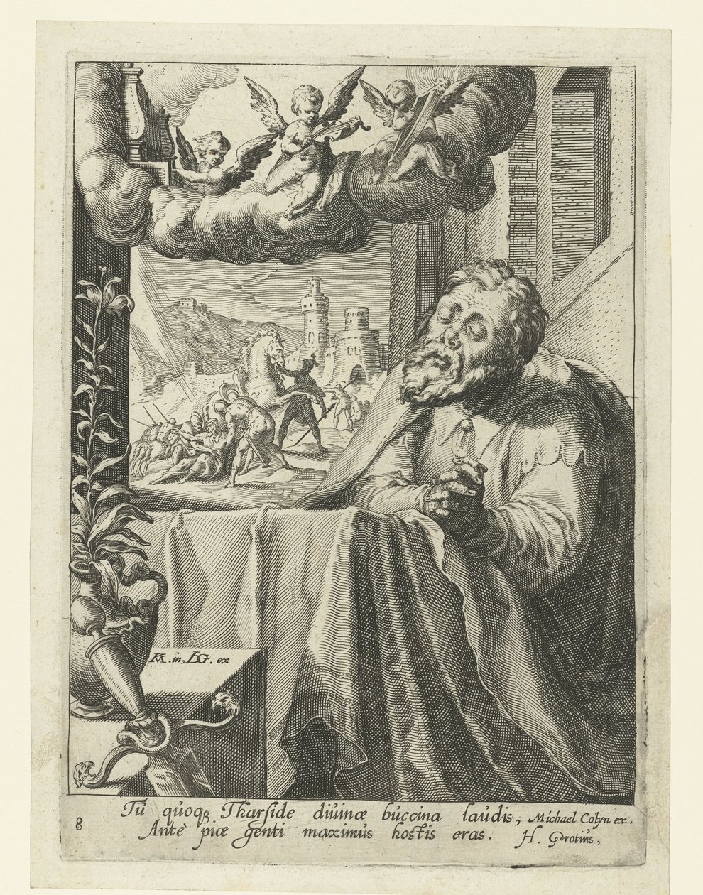 Paulus som en ångerfull syndare Åtta ångerfulla syndare från Gamla och Nya testamentet (serietitel) av Jacob de Gheyn (II) (workshop of)