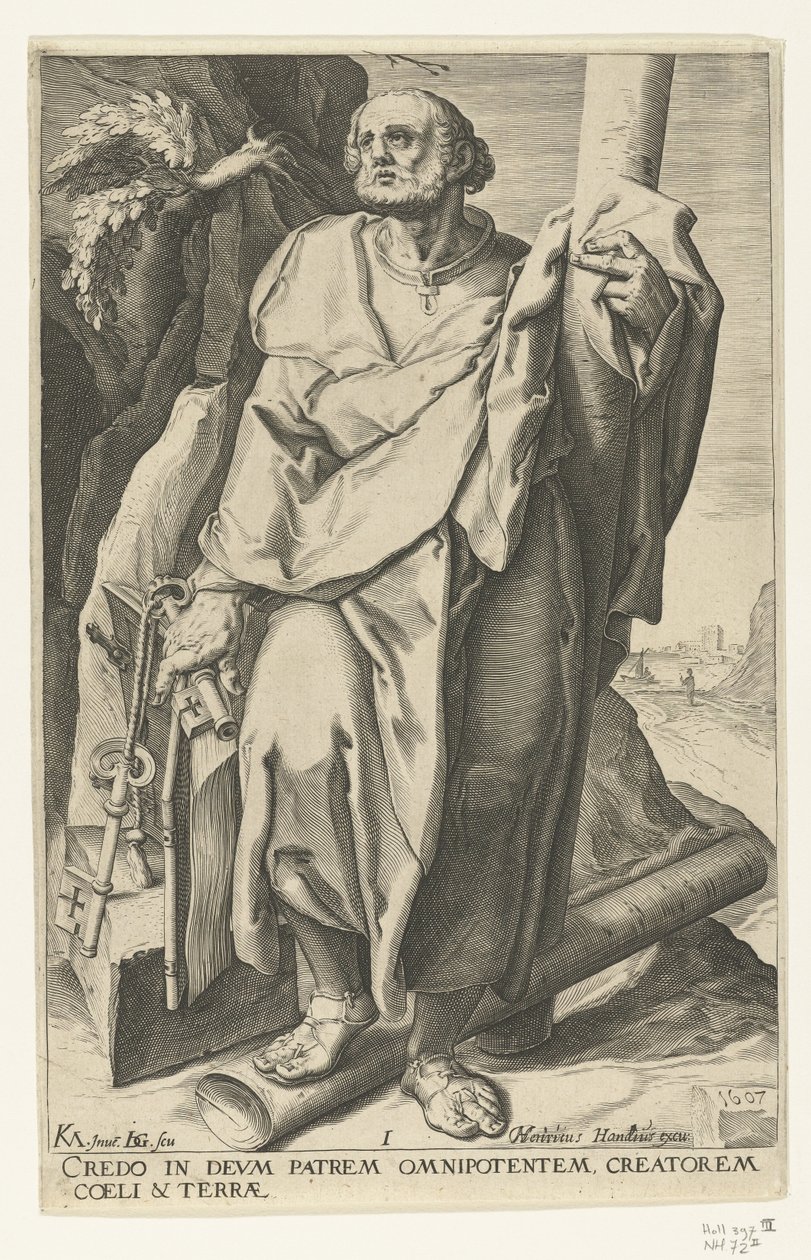 Aposteln Petrus Kristus, de tolv apostlarna och Paulus (serietitel) av Jacob de Gheyn (II)