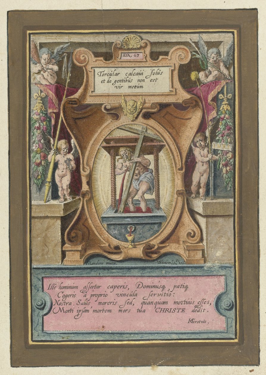 Kristus i vinpressen Passion of Christ (serietitel) av Jacob de Gheyn (II)