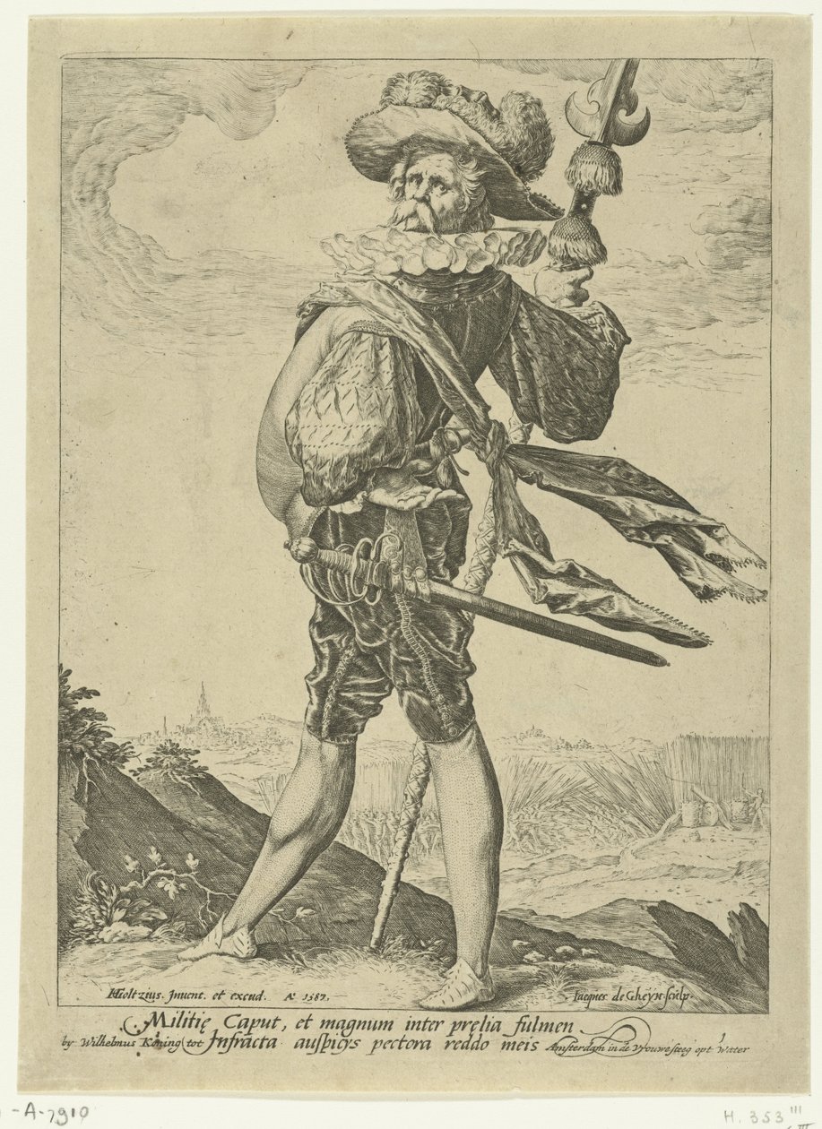 Överste Officerare och soldater (serietitel) av Jacob de Gheyn (II)
