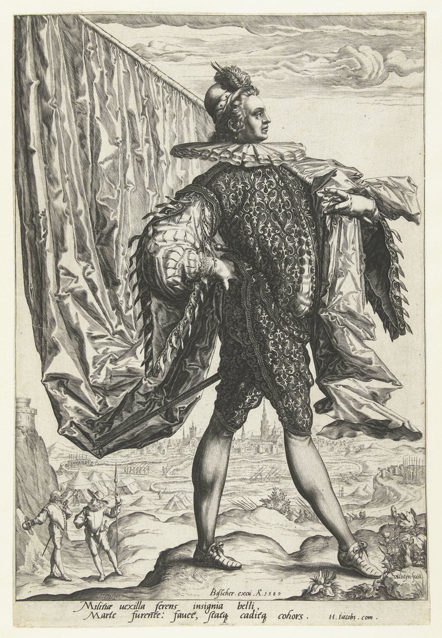 Officerare i Peascod Doublets Vaandrig av Jacob de Gheyn (II)