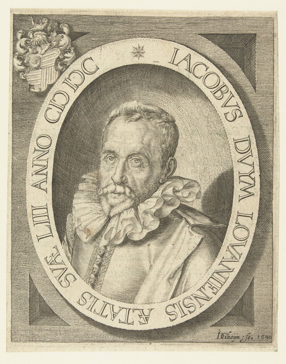 Porträtt av Jacobus Duym vid 53 års ålder av Jacob de Gheyn (II)