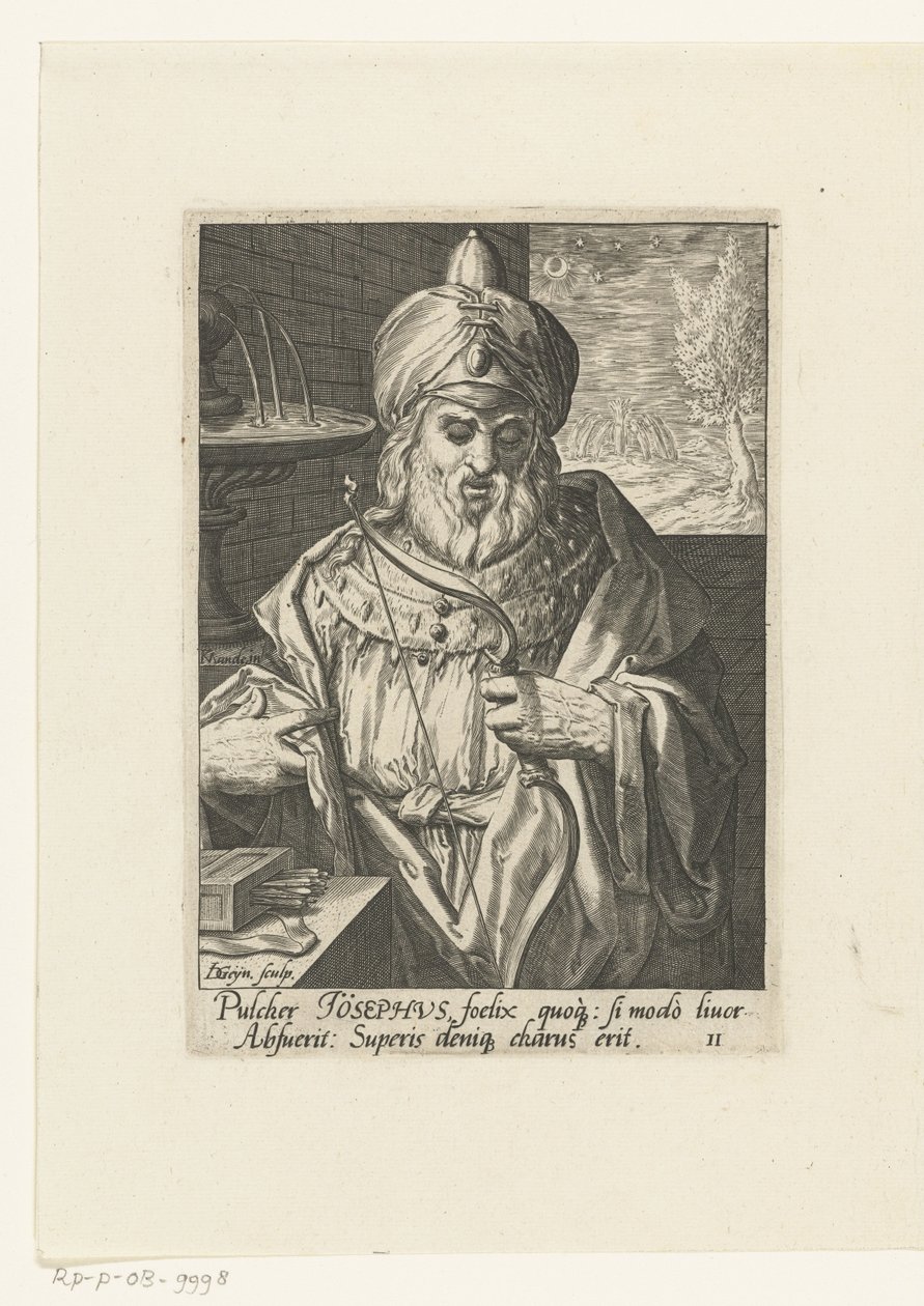 Anfader Joseph The Ancestors of Israel (serietitel) Jakobs tolv söner (serietitel) av Jacob de Gheyn (II)