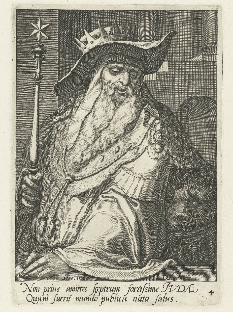 förfader Juda The Ancestors of Israel (serietitel) Jakobs tolv söner (serietitel) av Jacob de Gheyn (II)