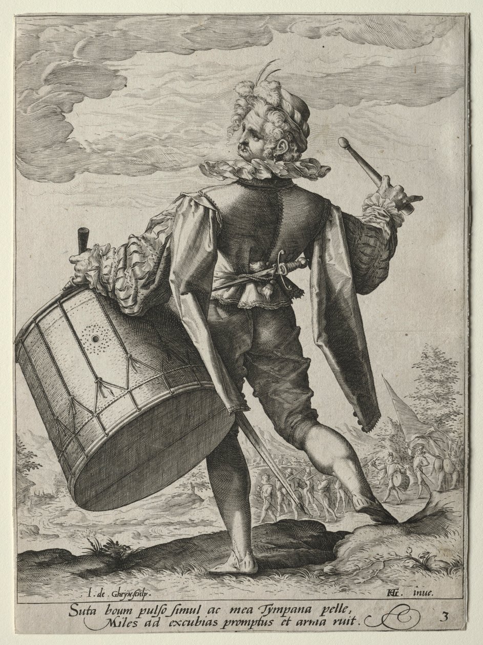 Trummis, 1587. av Jacob de Gheyn II