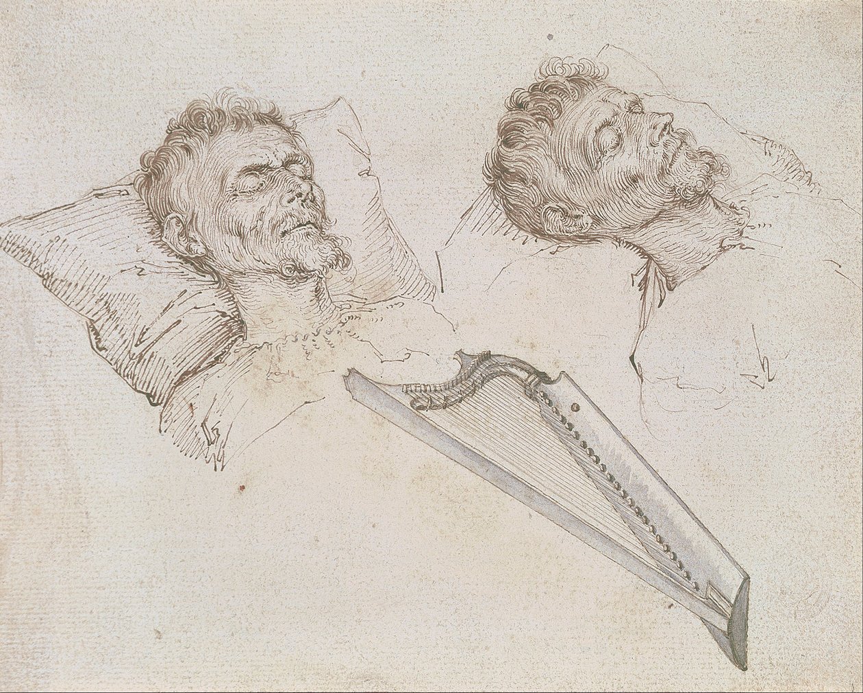 Karel van Mander på sin dödsbädd av Jacob de Gheyn II