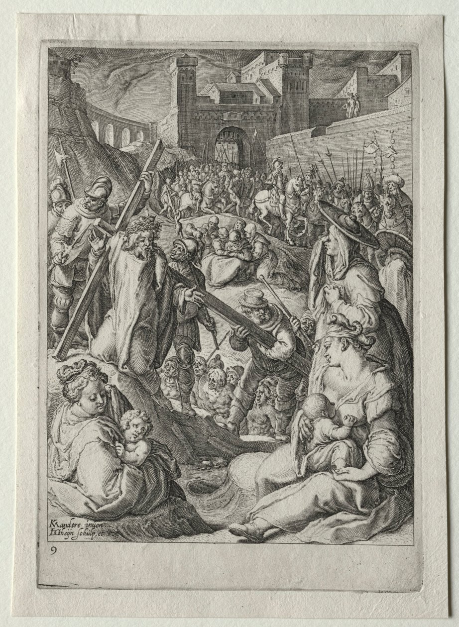 Passion Set:  Kristus bär korset av Jacob de Gheyn II
