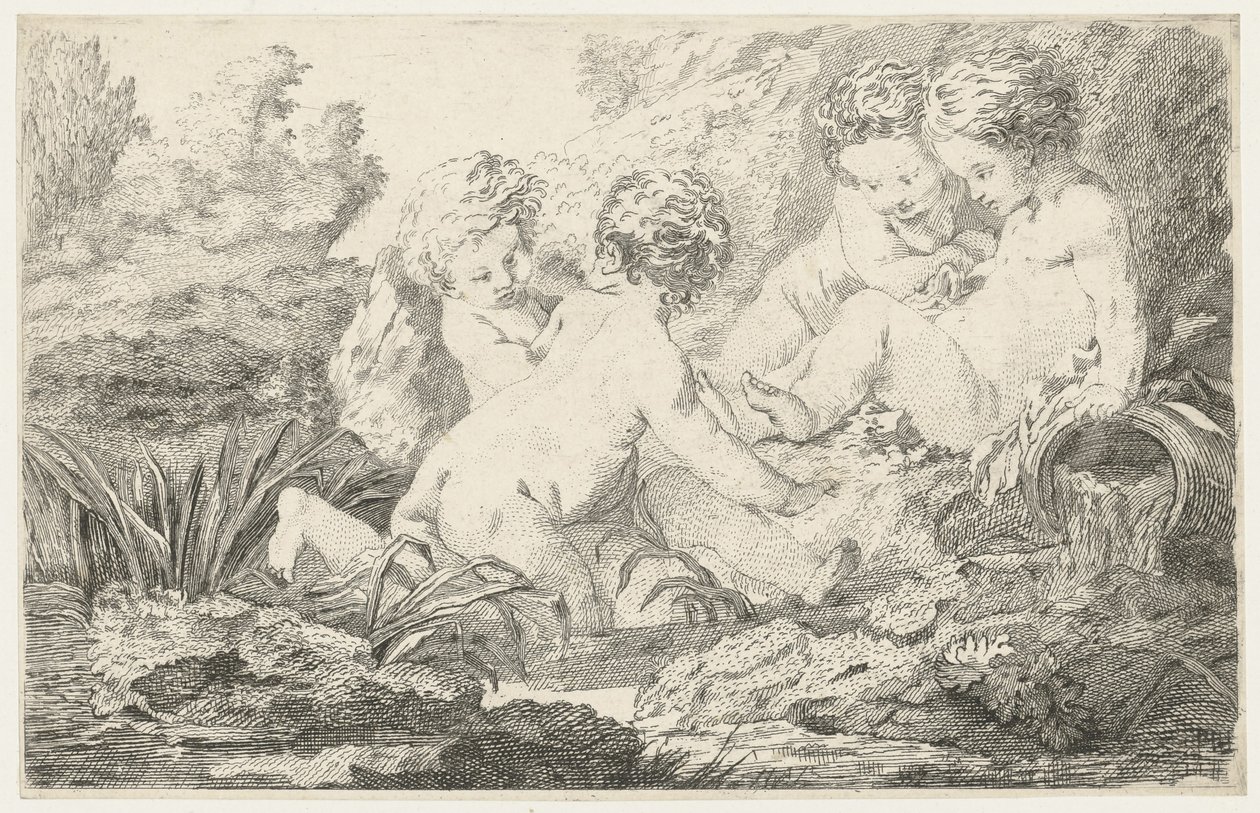 Allegorisk barngrupp av Jacob de Wit