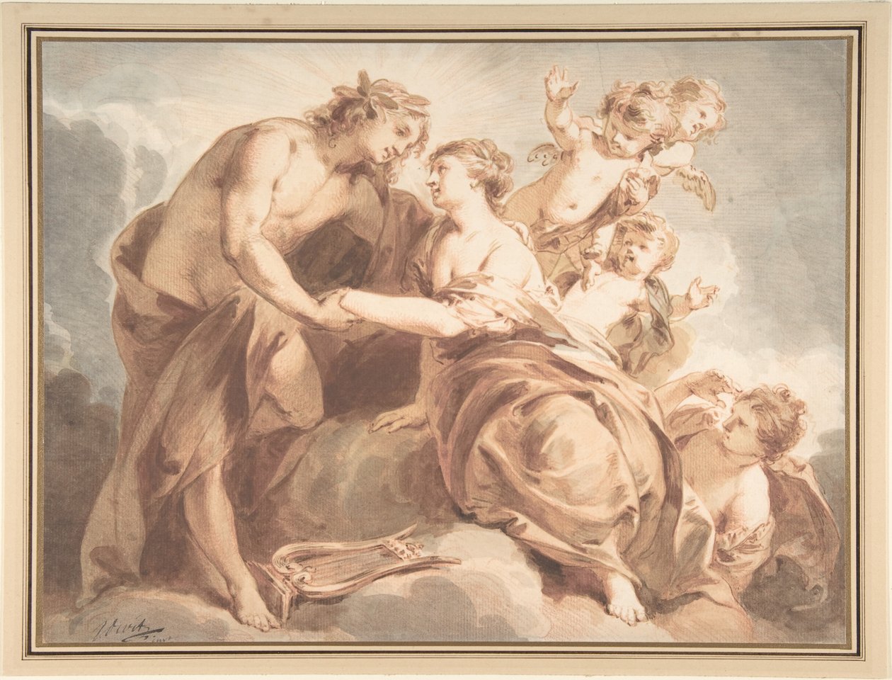Apollo och Thetis av Jacob de Wit
