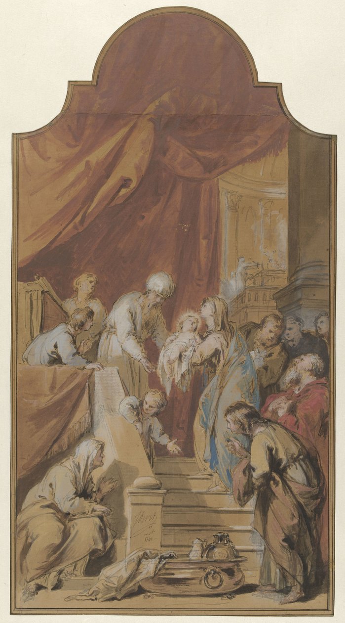 Uppdraget i templet av Jacob de Wit