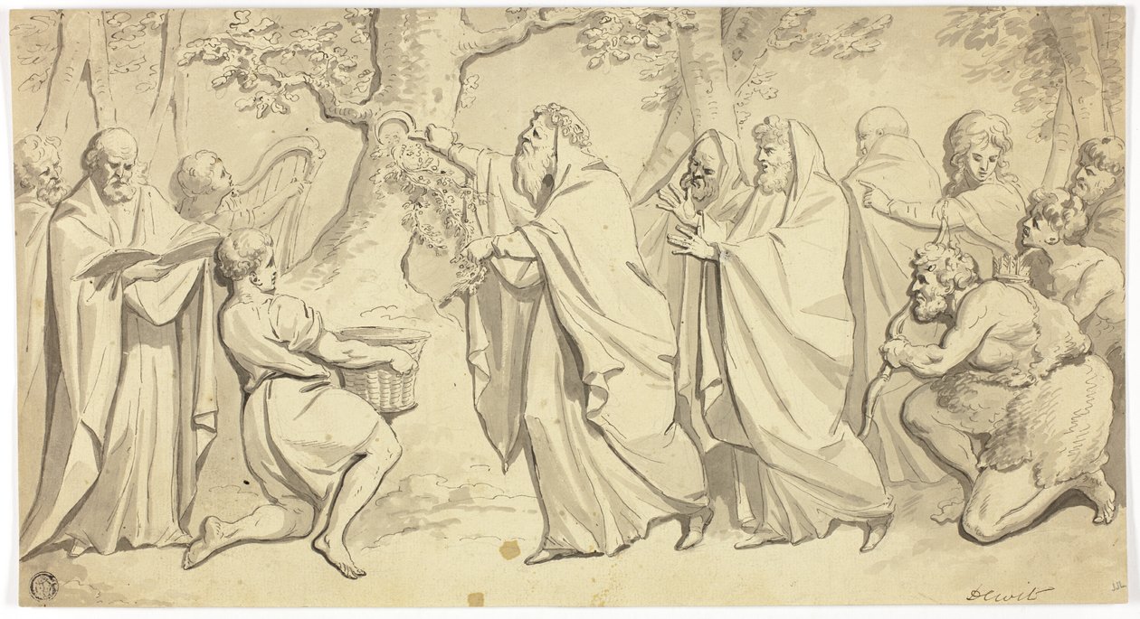 Druider som klipper mistel av Jacob de Wit