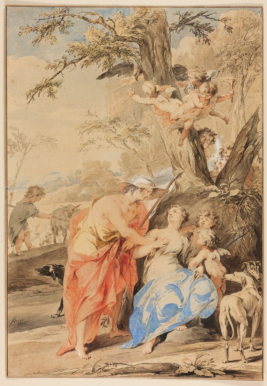 Jupiter och Mnemosyne av Jacob de Wit