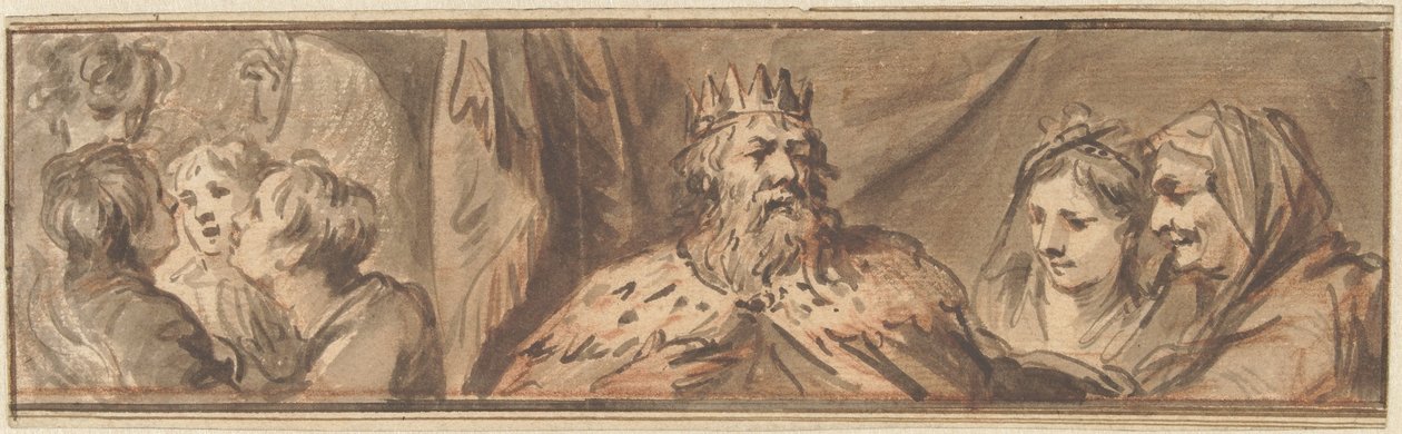 Kungsfigur och de unga männen i ugnen av Jacob de Wit