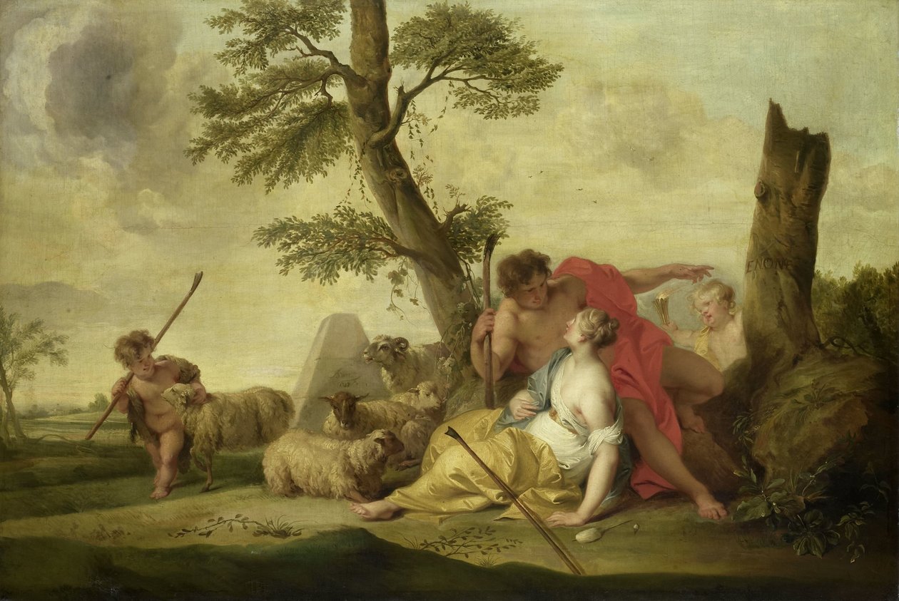 Paris och Oenone av Jacob de Wit