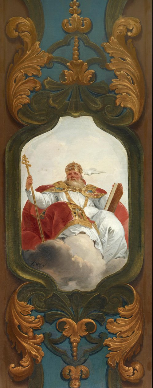 Påven Gregorius den store, kyrkofader av Jacob de Wit