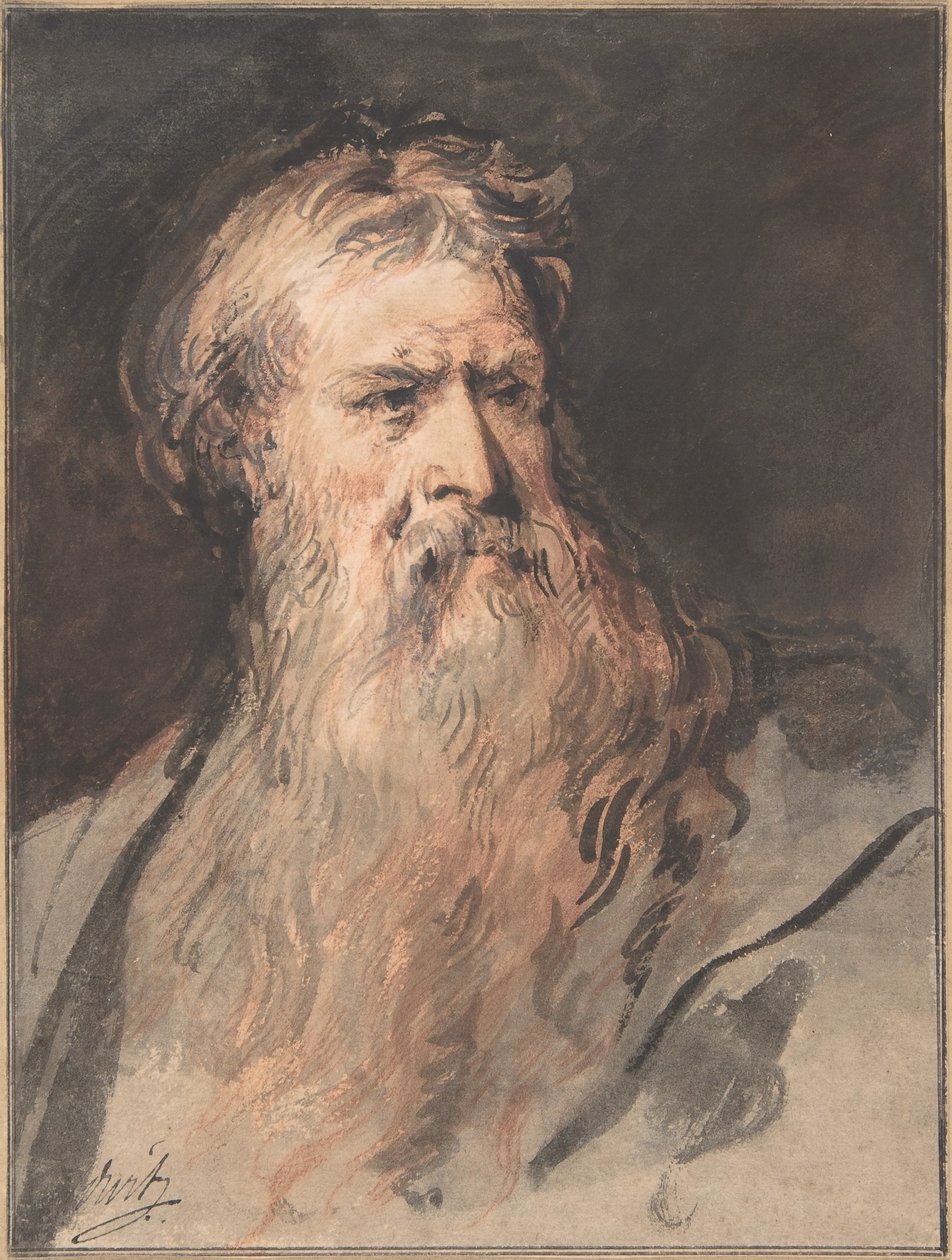 Studie till figuren av Moses av Jacob de Wit