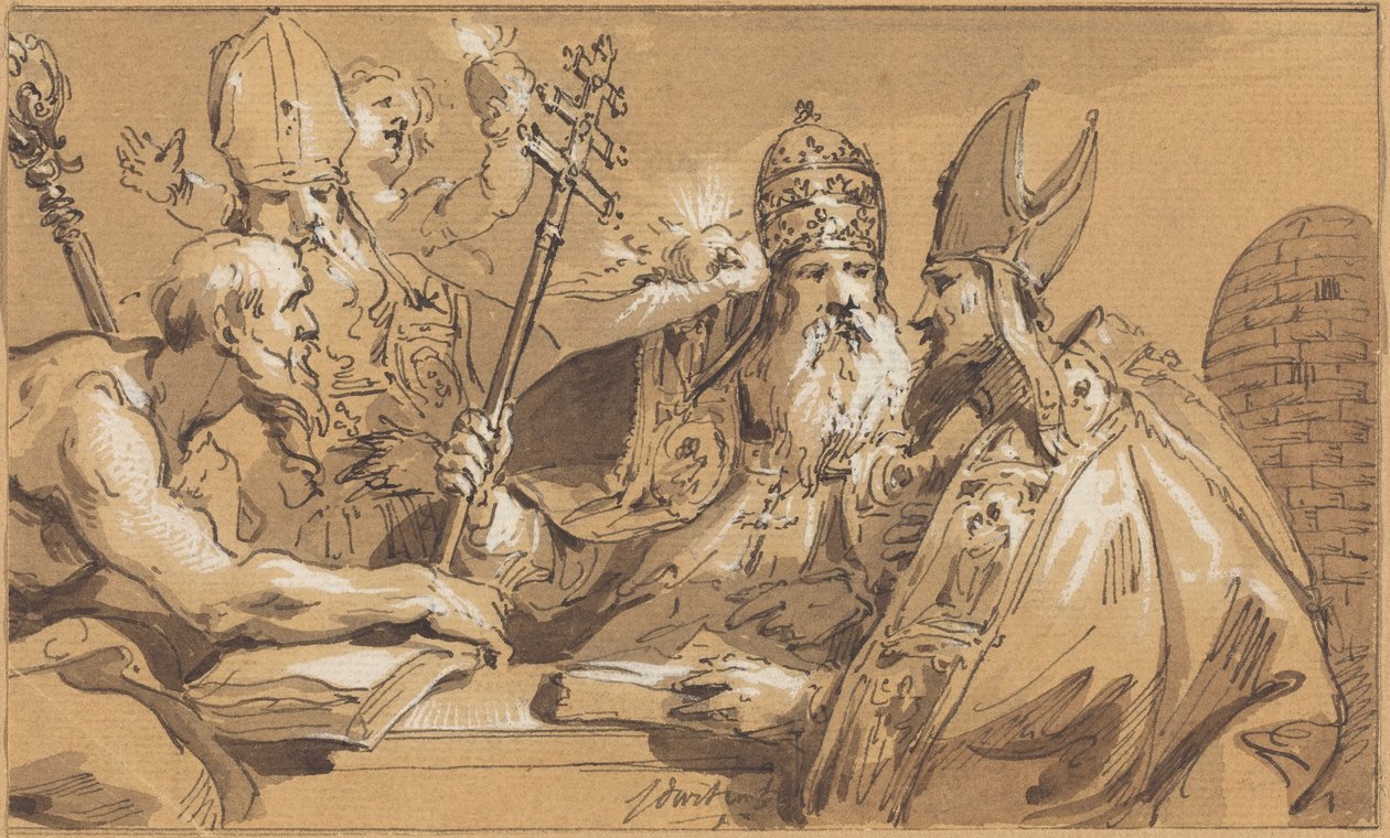 De fyra kyrkofäderna av Jacob de Wit