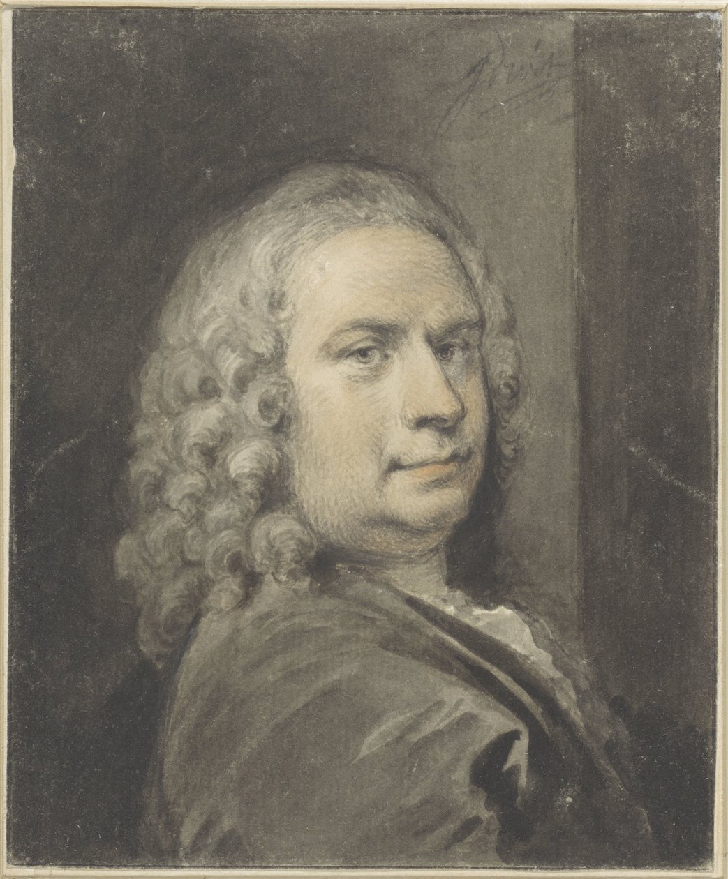 Självporträtt av Jacob de Wit av Jacob de Wit