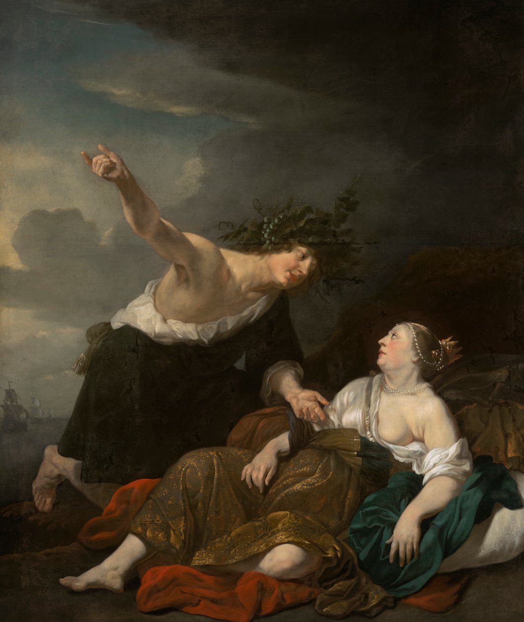 Bacchus och Ariadne av Jacob van Loo