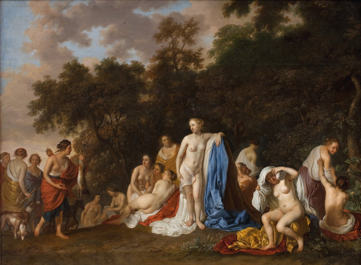 Diana och hennes nymfer av Jacob van Loo