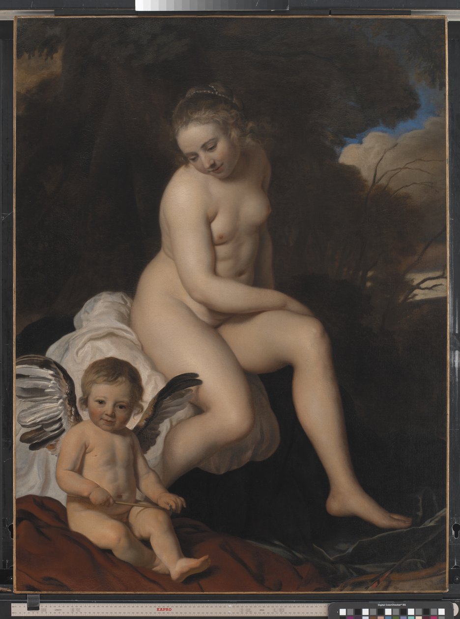 Venus och Amor av Jacob van Loo