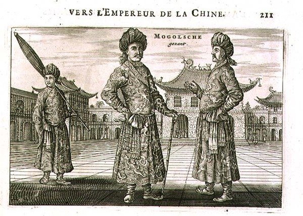 Mongoler, från en redogörelse för en holländsk ambassad i Kina av Jacob van Meurs