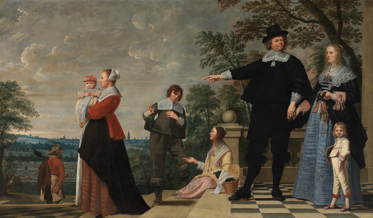 Porträtt av en familj i Brygge (olja på duk) av Jacob van Oost