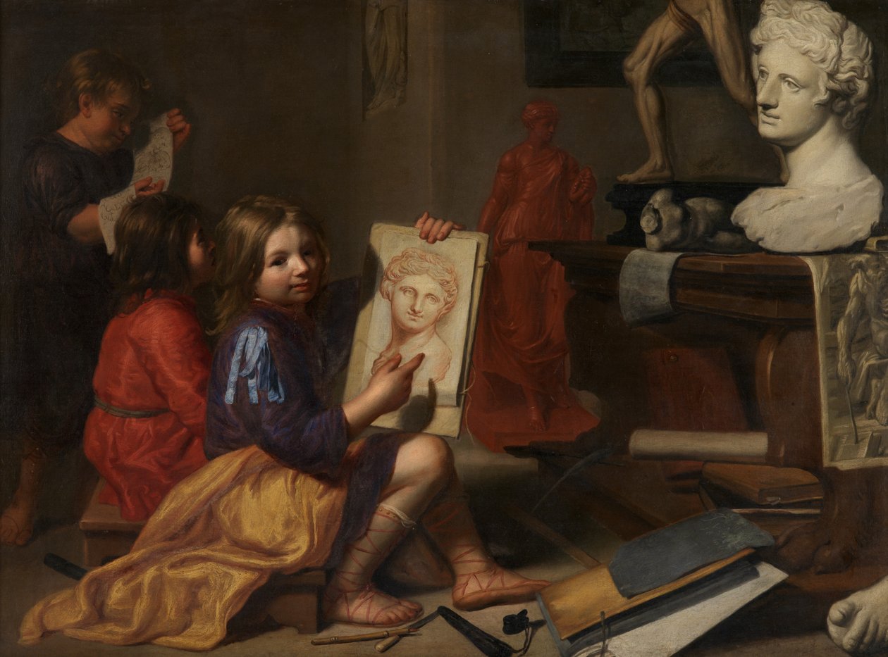 Konstnärens studio av Jacob van Oost
